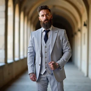 Driedelig heren Kostuum - Cavani Tropez Sky