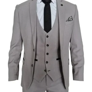 Grijs 3-delig pak - Marc Darcy Edwin Silver suit