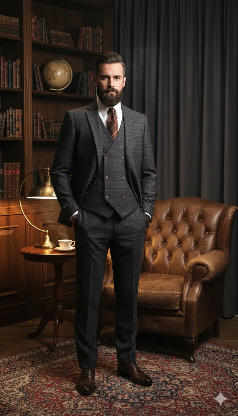 CASTLESON Phantom - Driedelig Herenpak Grey - Afbeelding 3