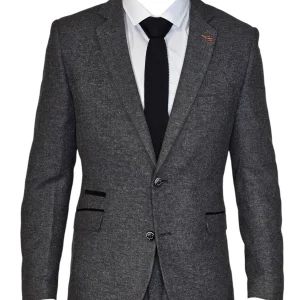 2-delig pak - Grijs Tweed heren kostuum - Cavani Martez grey suit 2pc