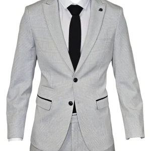 2-delig pak - wit heren kostuum geruit - Marc Darcy 2pc Bromley Stone suit