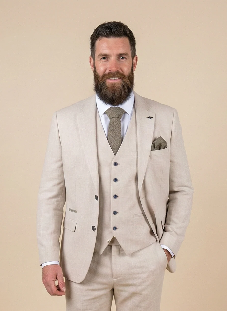 Driedelig pak - Cavani Miami Beige - Afbeelding 2