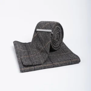 Stropdas Grey/Navy - Cavani Albert