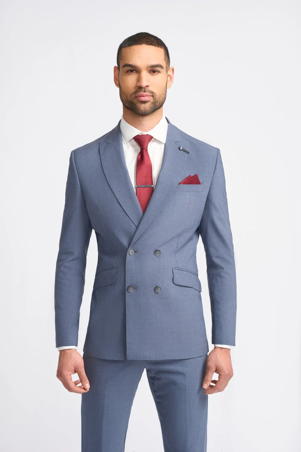 2-delig pak - Double Breasted - Cavani Victorious Dove Suit 2pc