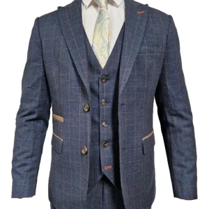 CASTLESON - Colbert  Admiral Check Navy