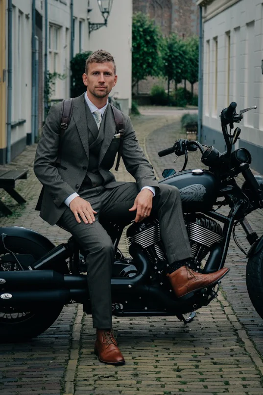 CASTLESON Salute - Driedelig Herenpak Army Green - Afbeelding 5