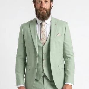 3-delig Heren Kostuum - Marc Darcy Finley Moss Green