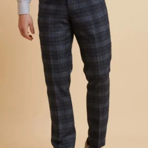Marc Darcy - Pantalon Check Andy Blue