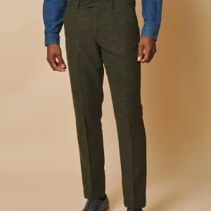 Marc Darcy - Pantalon Marlow Olive Tweed