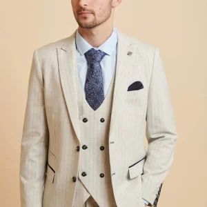 Marc Darcy - Colbert Grant Stone Pinstripe