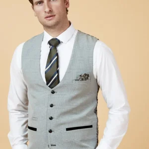 Marc Darcy - Gilet Bromley Silver Check