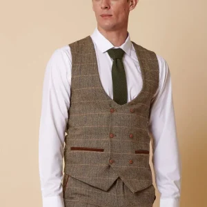 Marc Darcy - Gilet Ted Tan Double Breasted