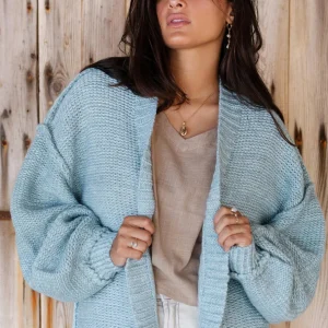 Midi Fringe Jacket Fermina Blue