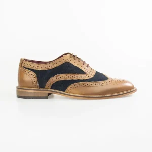 Nette schoenen | Cavani Ellington navy tan