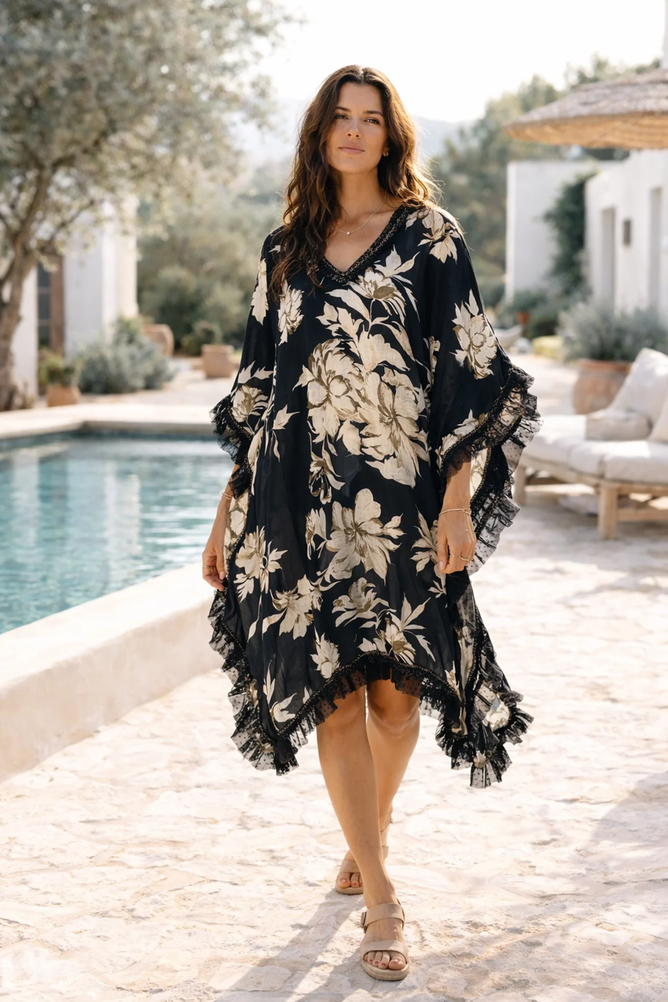 Kaftan Javina Coralia Black - Afbeelding 6