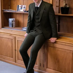 CASTLESON Chief - Pantalon Moss Tweed