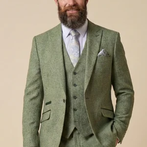 Heren kostuum Sage green - Cavani Caridi