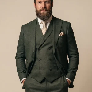 CASTLESON Salute - Driedelig Herenpak Army Green
