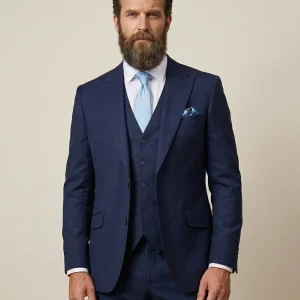 Driedelig heren Kostuum - Cavani James Navy Super 130s Wol