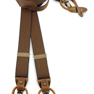 Luxe bretels handgemaakt - Riddle Woods Brown