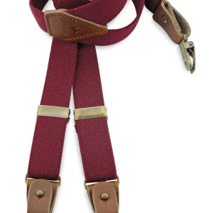 Luxe Bretels voor kinderen - Buck Burgundy