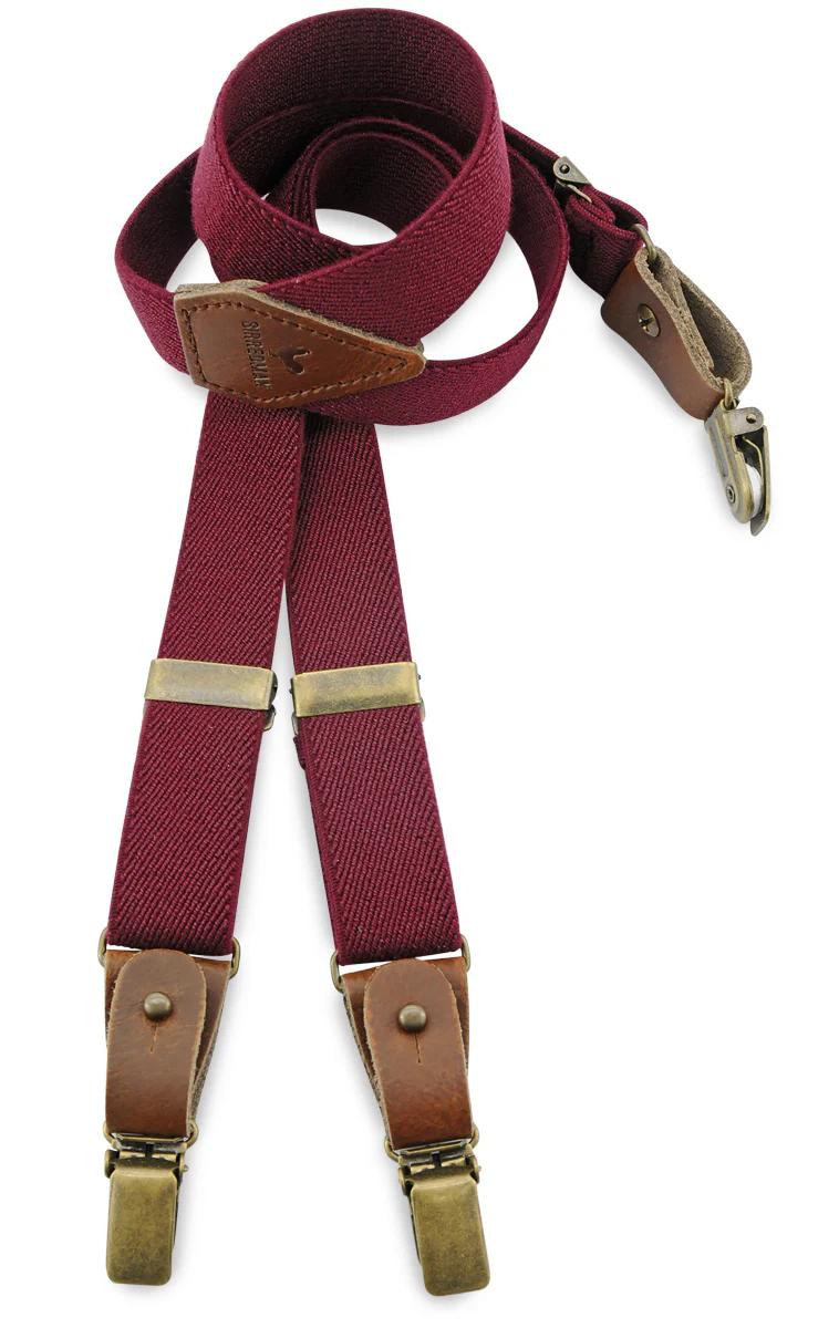 Luxe Bretels voor kinderen - Buck Burgundy - Afbeelding 2