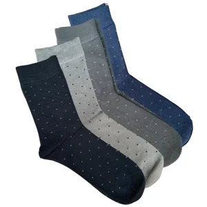 green-goose Bamboe Herensokken - 4 Paar - Stippen - 85% Bamboe