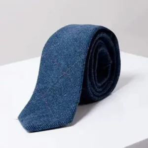 Stropdas dion blue tweed stijl