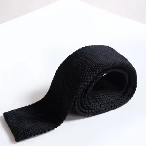 Stropdas Marc Darcy black knitted