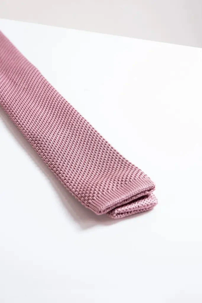 Stropdas Marc Darcy pink knitted - Afbeelding 3