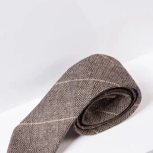 Stropdas Ted Tan tweed check