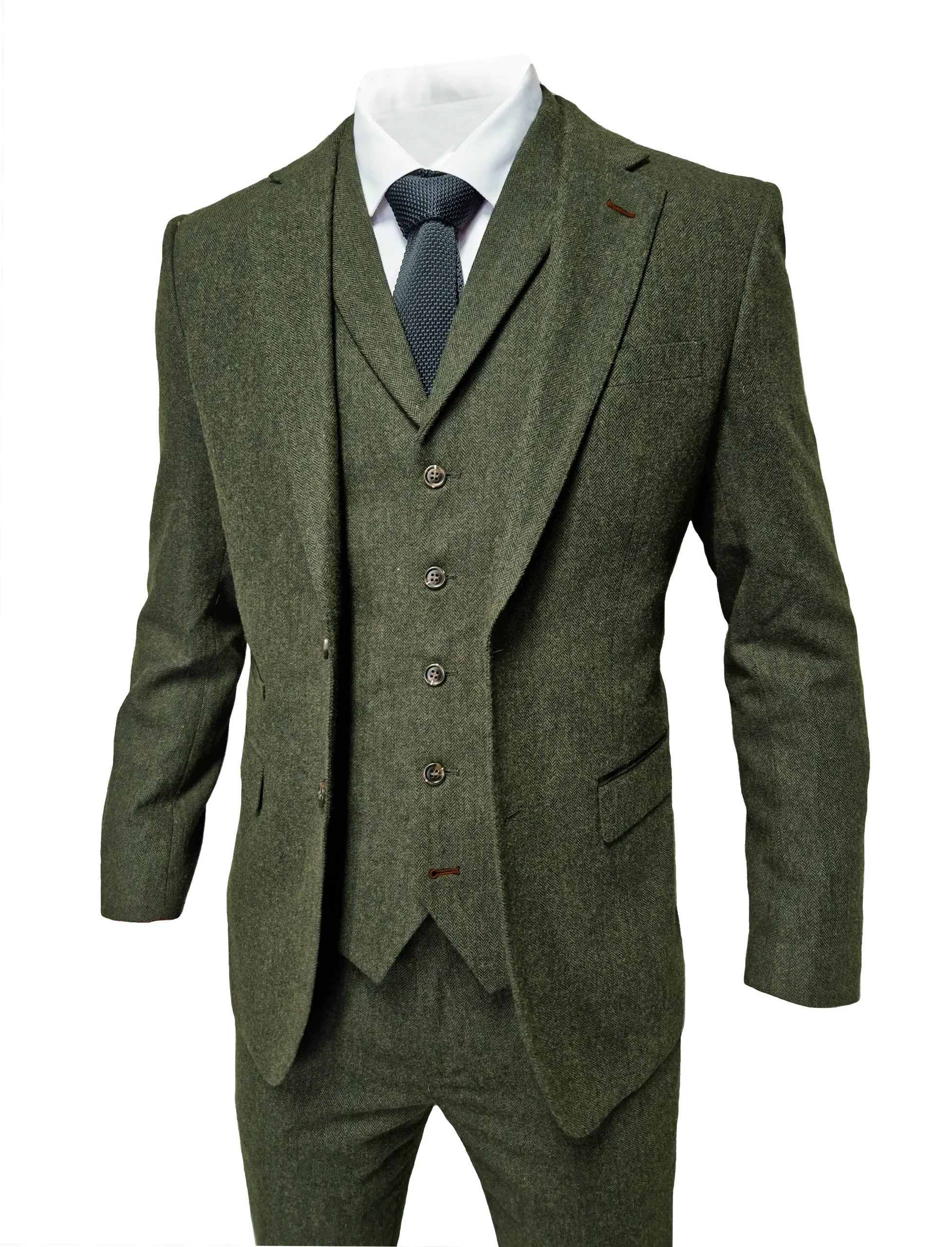 CASTLESON Chief - Heren pak Moss tweed - Afbeelding 9