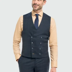 Cavani - Gilet Torino Navy Double Breasted