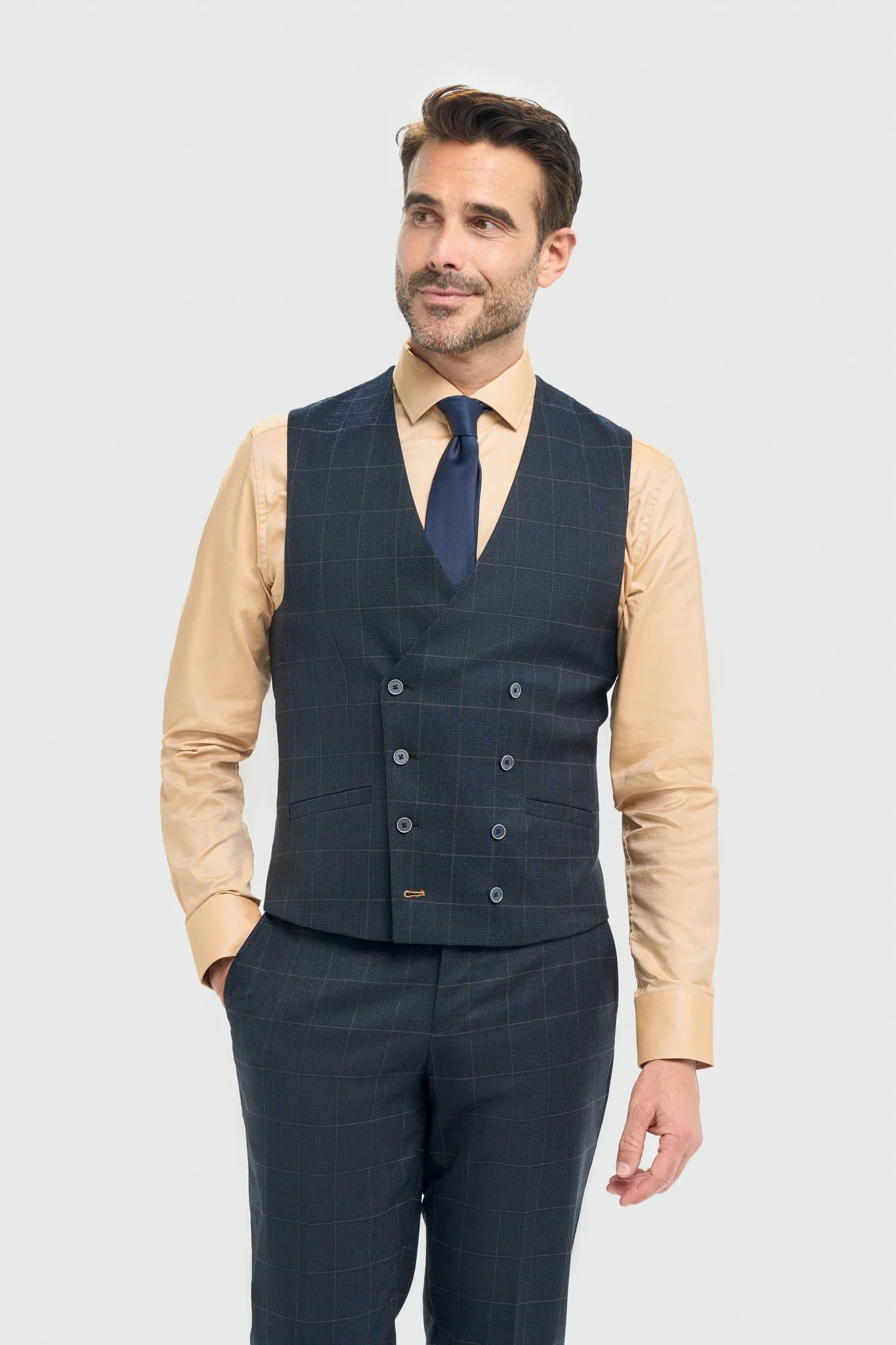 Cavani - Gilet Torino Navy Double Breasted - Afbeelding 2