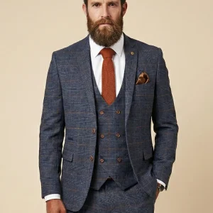 Driedelig kostuum Jenson marine blue