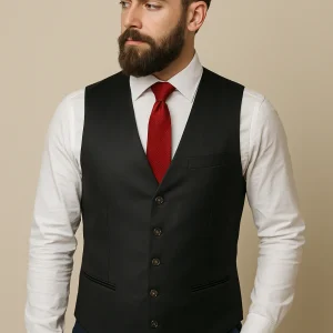 CASTLESON - Gilet Bradley Black